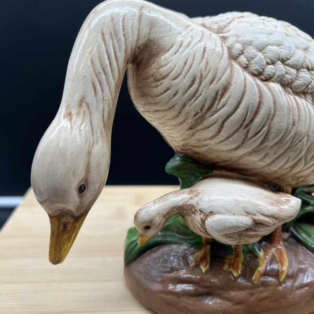 Vintage Set Of Atlantic Mold Duck Hand Painted Figurines